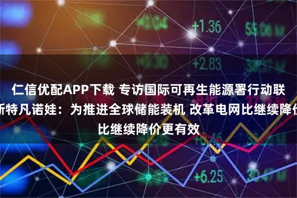 仁信优配APP下载 专访国际可再生能源署行动联盟主任斯特凡诺娃：为推进全球储能装机 改革电网比继续降价更有效
