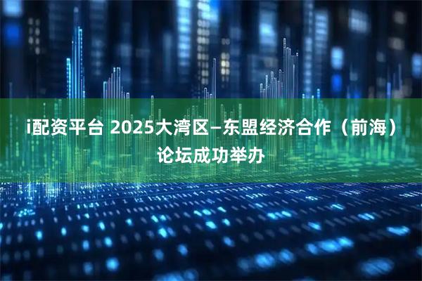 i配资平台 2025大湾区—东盟经济合作（前海）论坛成功举办